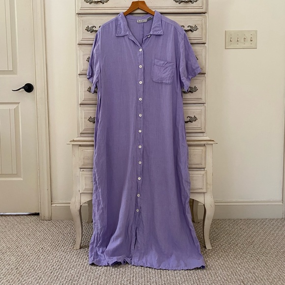 Sunbelt Dresses Sunbelt Lavender Linen Pocketed Maxi Dress Poshmark